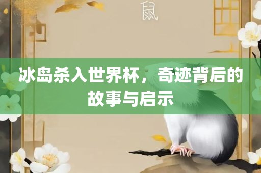 冰岛杀入世界杯，奇迹背后的故事与启示永康市本千工贸有限公司