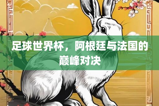 足球世界杯,阿根廷与法国的巅峰对决永康市本千工贸有限公司