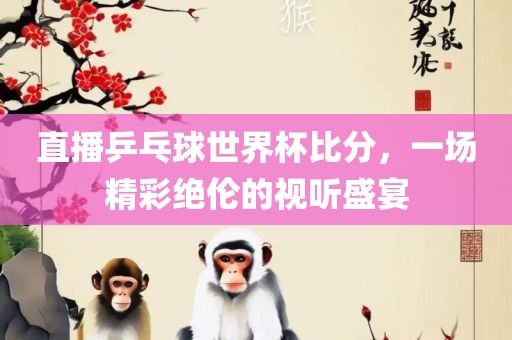 直播乒乓球世界杯比分,一场精彩绝伦的视听盛宴