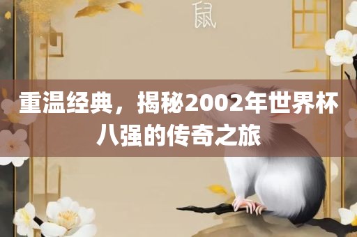 重温经典,揭秘2002年世界杯八强的传奇之旅永康市本千工贸有限公司