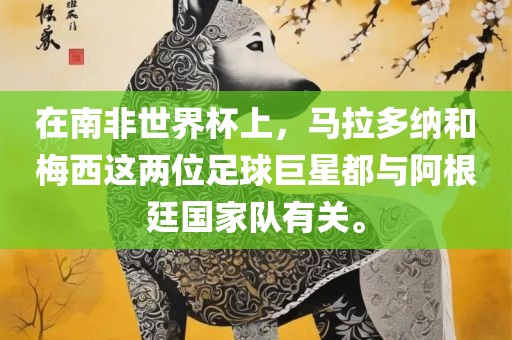 在南非世界杯上，马拉多纳和梅西这两位足球巨星都与阿根廷国家队有关。永康市本千工贸有限公司