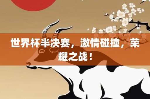 世界杯半决赛，激情碰撞，荣耀之战！