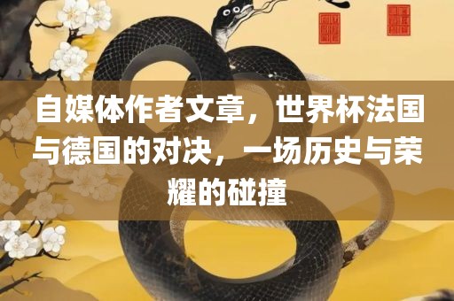 自媒体作者文章,世界杯法国与德国的对决,一场历史与荣耀的碰撞