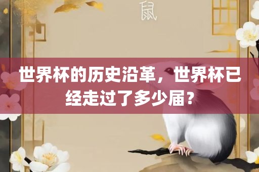 世界杯的历史沿革,世界杯已经走过了多少届?永康市本千工贸有限公司