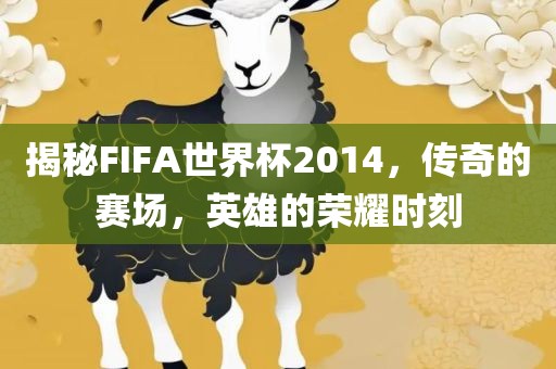 揭秘FIFA世界杯2014,传永康市本千工贸有限公司奇的赛场,英雄的荣耀时刻