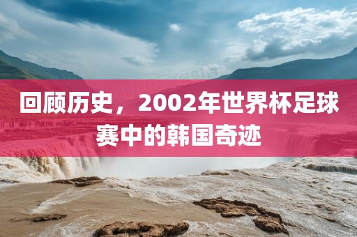 回顾历史,2002年世界杯足球赛中的韩国奇迹