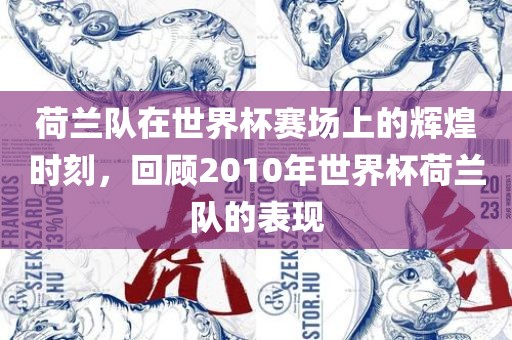 荷兰队在世界杯赛场上的辉煌时刻，回顾2010年世界杯荷兰队的表现