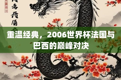 重温经典，2006世界杯法国与巴西的巅峰对决