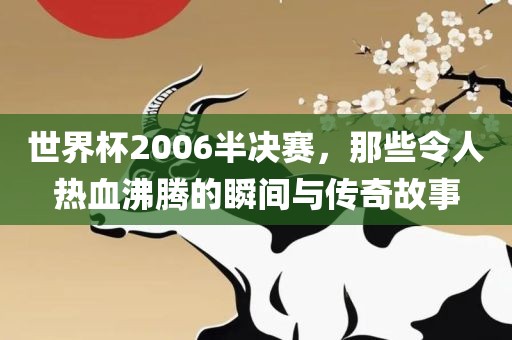 世界杯2006半决赛,那些令人热血沸腾的瞬间与传奇故事永康市本千工贸有限公司