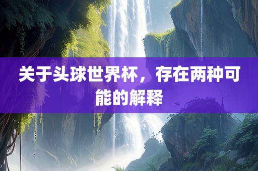 关于头球世界杯，存在两种可能的解释