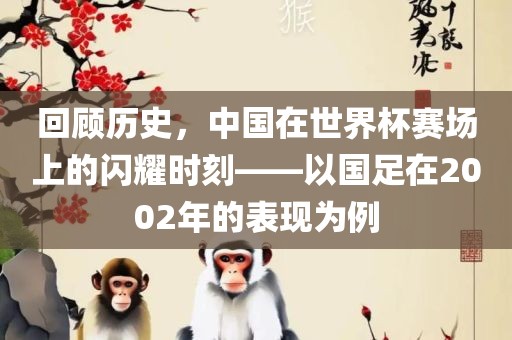 回顾历史,中国在世界杯赛场上的闪耀时刻——以国足在2002年的表现为例