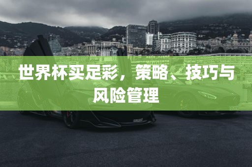 世界杯买足彩,策略、技巧与风险管理永康市本千工贸有限公司