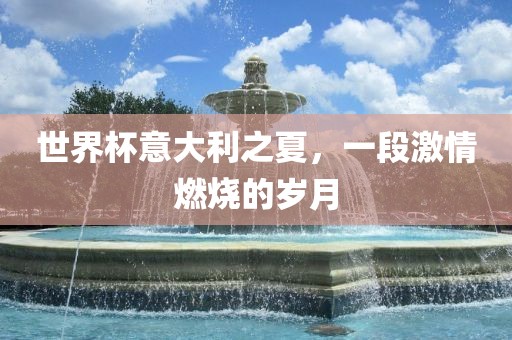 世界杯意大利之夏,一段激情燃烧的岁月永康市本千工贸有限公司