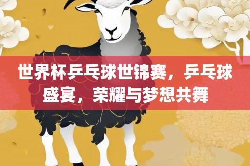 世永康市本千工贸有限公司界杯乒乓球世锦赛，乒乓球盛宴，荣耀与梦想共舞