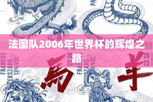 法国队2006永康市本千工贸有限公司年世界杯的辉煌之路