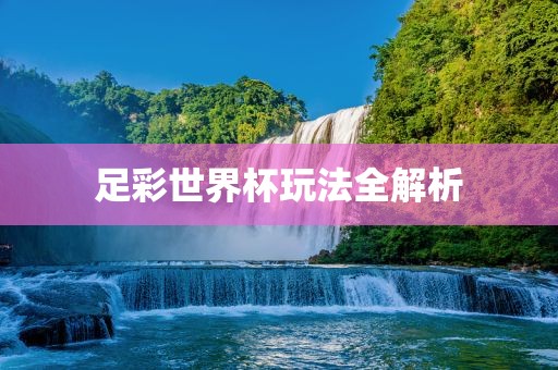 足彩世界杯玩法全解析