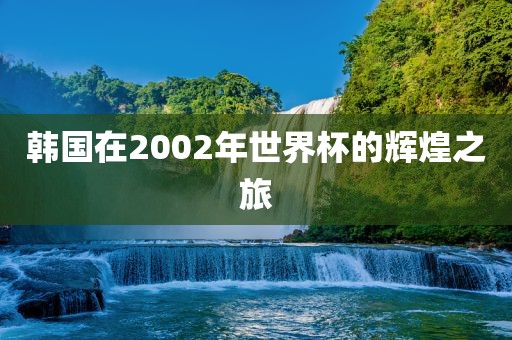 韩国在2002年世界杯的辉煌之旅