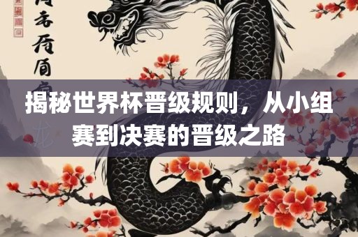 揭秘世界杯晋级规则,从小组赛到决赛的晋级之路