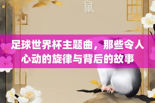足球世界杯主题曲,那些令人心动的旋律与背后的故事