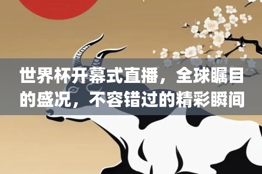 世界杯开幕式直播,全球瞩目的盛况,不容错过的精彩瞬间