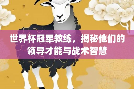 世界杯冠军教练,揭秘他们的领导才能与战术智慧永康市本千工贸有限公司