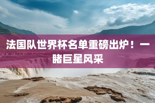法国队世界杯名单重磅出炉!一睹巨星风采永康市本千工贸有限公司