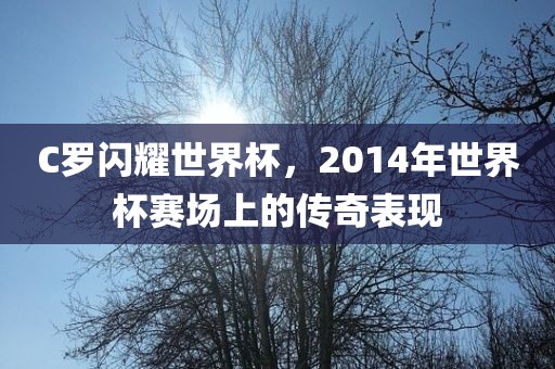 C罗闪耀世界杯，2014年世界杯赛场上的传奇表现