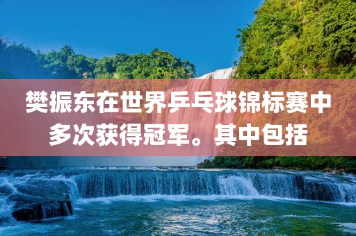 樊振东在世界乒乓球锦标赛中多次获得冠军。其中包括