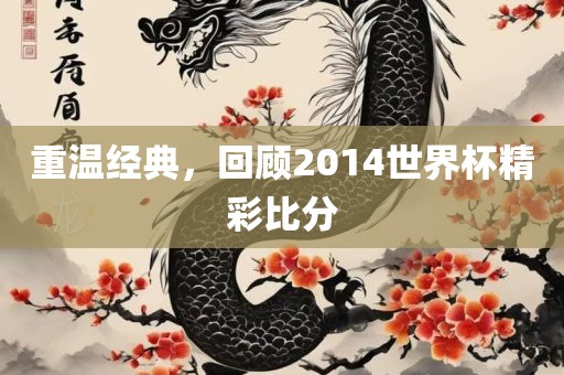 重温经典,回顾2014世界杯精彩比分