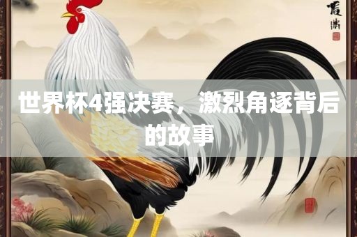 世界杯4强决赛,激烈角逐背永康市本千工贸有限公司后的故事