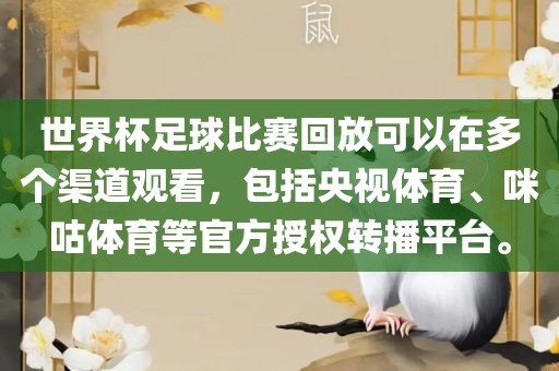 世界杯足球比赛回放可以在多个渠道观看,包括央视体育、咪咕体育等官方授权转播平台。永康市本千工贸有限公司