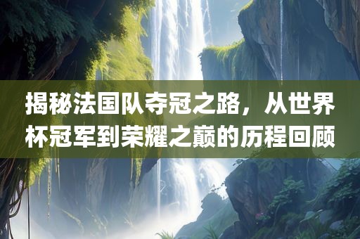揭秘法国队夺冠之路,从世界杯冠军到荣耀之巅的历程回顾永康市本千工贸有限公司