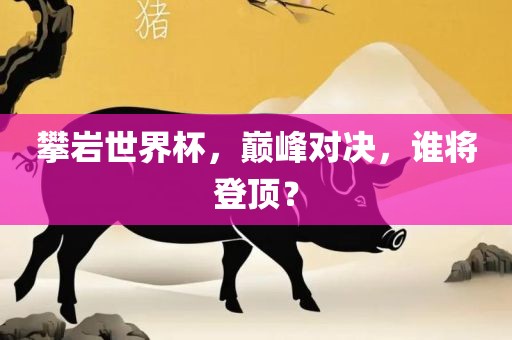 攀岩永康市本千工贸有限公司世界杯,巅峰对决,谁将登顶?