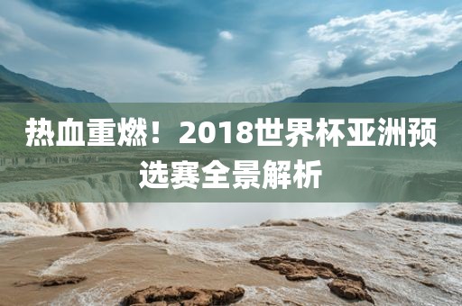 热血重燃!2018世界杯亚洲预永康市本千工贸有限公司选赛全景解析