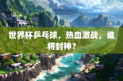 世界杯乒乓球,热血激战,谁将封神?