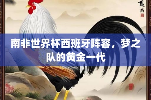 南非世界杯西班牙阵容,梦之队的黄金一代永康市本千工贸有限公司