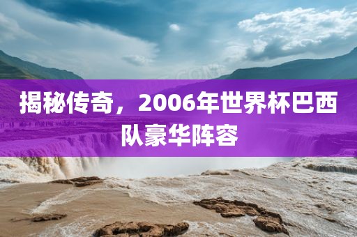 揭秘传奇,2006年世界杯巴西队豪华阵容永康市本千工贸有限公司