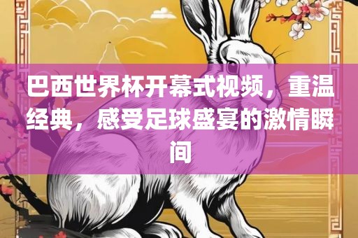 巴西世界杯开幕式视频,重温经典,感受足球盛宴的激情瞬间