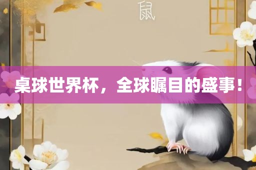 桌球世界杯,全永康市本千工贸有限公司球瞩目的盛事!