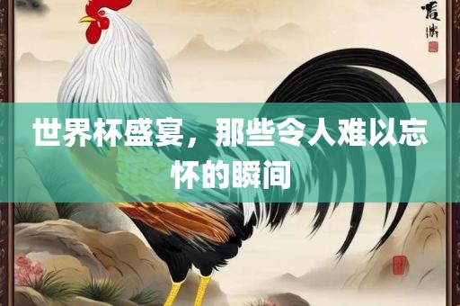 世界杯盛宴,那些令人难以忘怀的瞬间