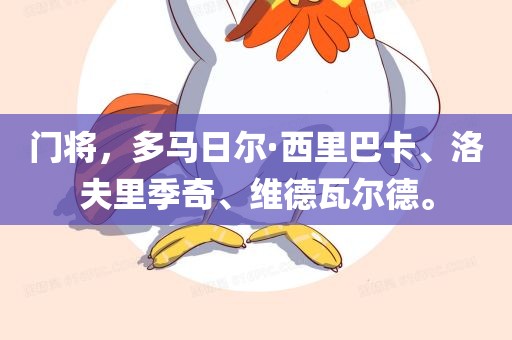 门将,多马日尔·西里巴卡、洛夫里季奇、维德瓦尔德。