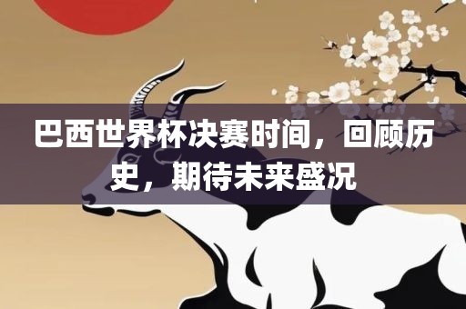 巴西世界杯决赛时间，永康市本千工贸有限公司回顾历史，期待未来盛况