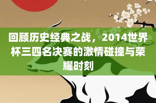 回顾历史经典之战，2014世界杯三四名决赛的激情碰撞与荣耀时刻