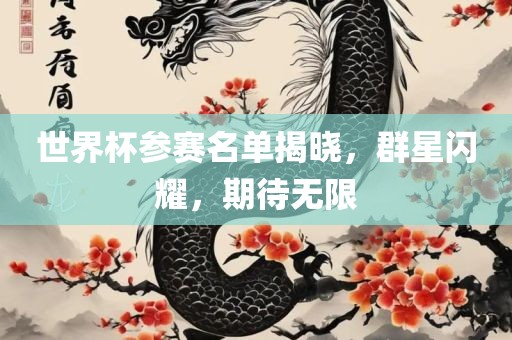 世界杯参赛名单揭永康市本千工贸有限公司晓,群星闪耀,期待无限