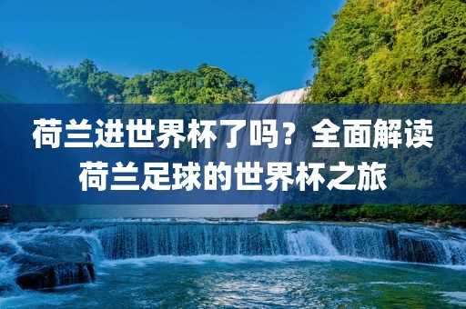荷兰进世界杯了吗？全面解读荷兰足球的世界杯之旅