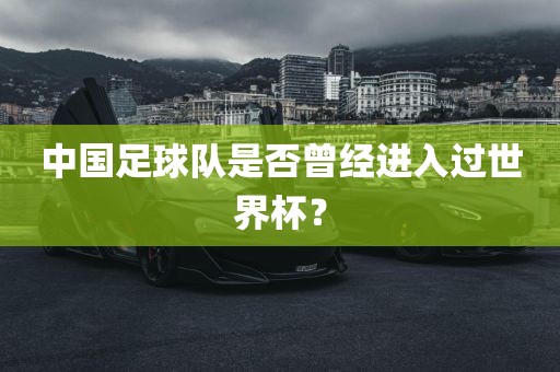 中国足球队是否曾经进入过世界杯?