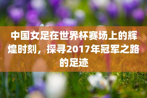 中国女足在世界杯赛场上的辉煌时刻，探寻2017年冠军之路的足迹