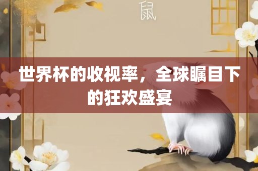 世界杯的收视率,全球瞩目下的狂欢盛宴