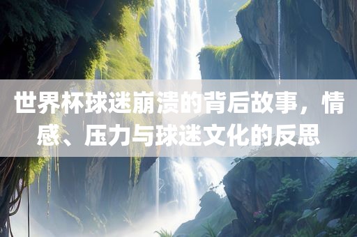 世界杯球迷崩溃的背后故事,情感、压力与球迷文化的反思