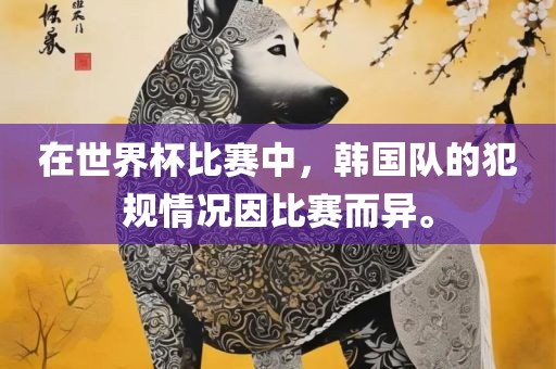 在世界杯比赛中,韩国队的犯规情况因比赛而异。永康市本千工贸有限公司